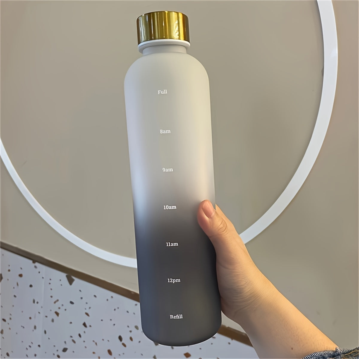 Bouteille de sport 1000 ml à dégradé de couleurs