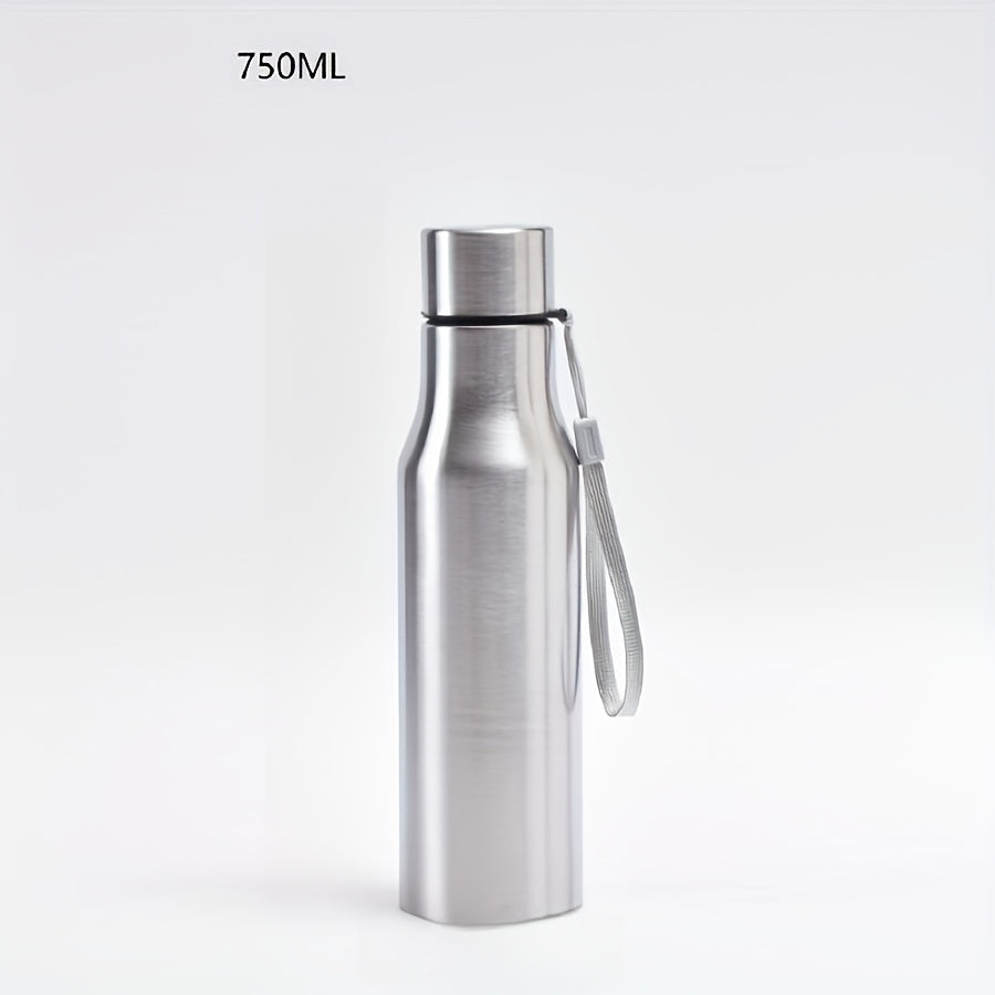 Bouteille d’eau en acier inoxydable – Étanche et durable avec poignée facile à transporter
