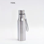 Bouteille d’eau en acier inoxydable – Étanche et durable avec poignée facile à transporter