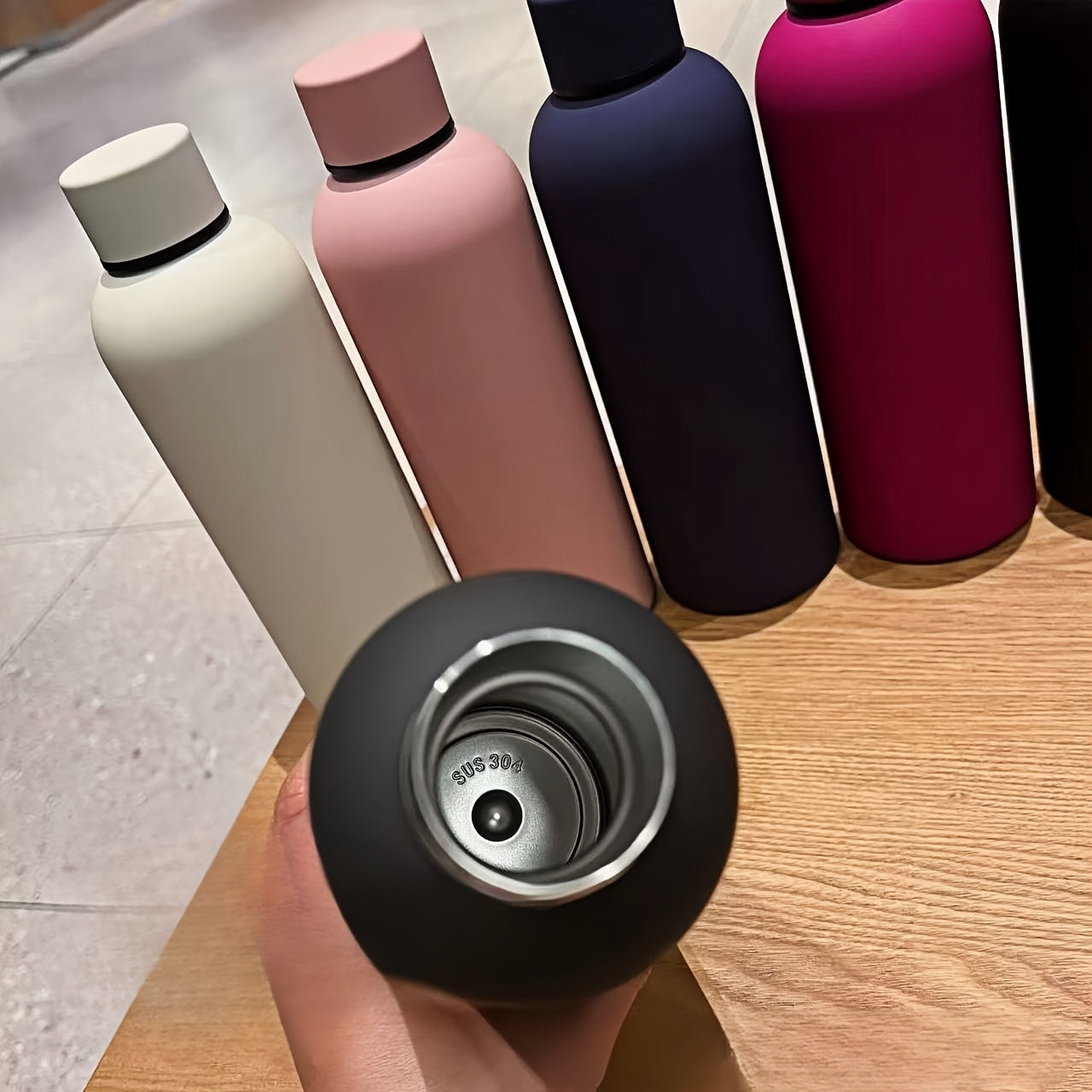 bouteille de sport en acier inoxydable durable