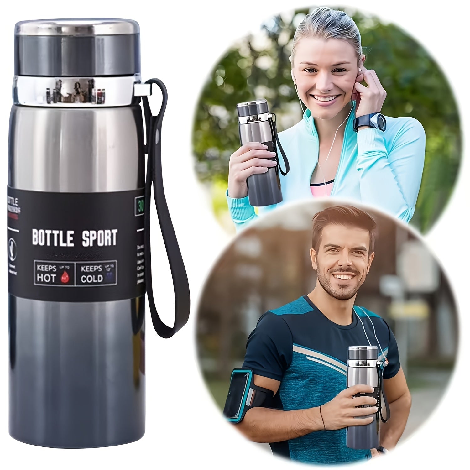 thermos en acier inoxydable de 1000 ml