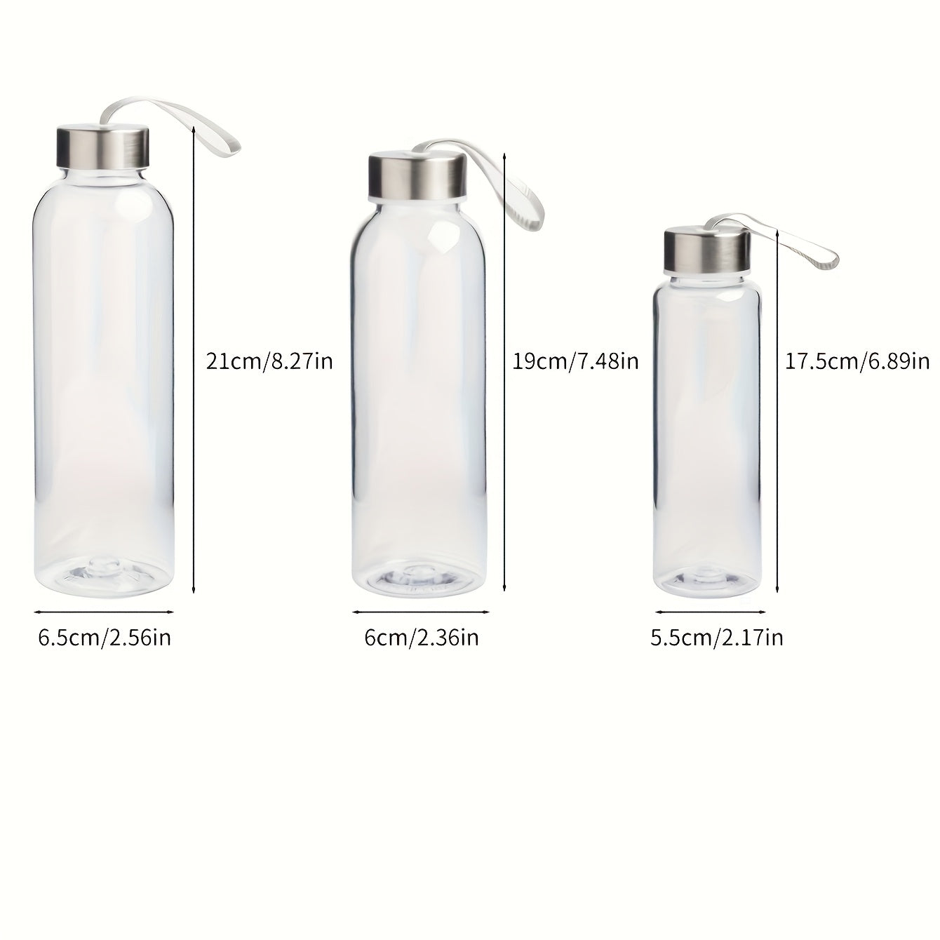 Gourde sportive transparente : portable, pratique et réutilisable