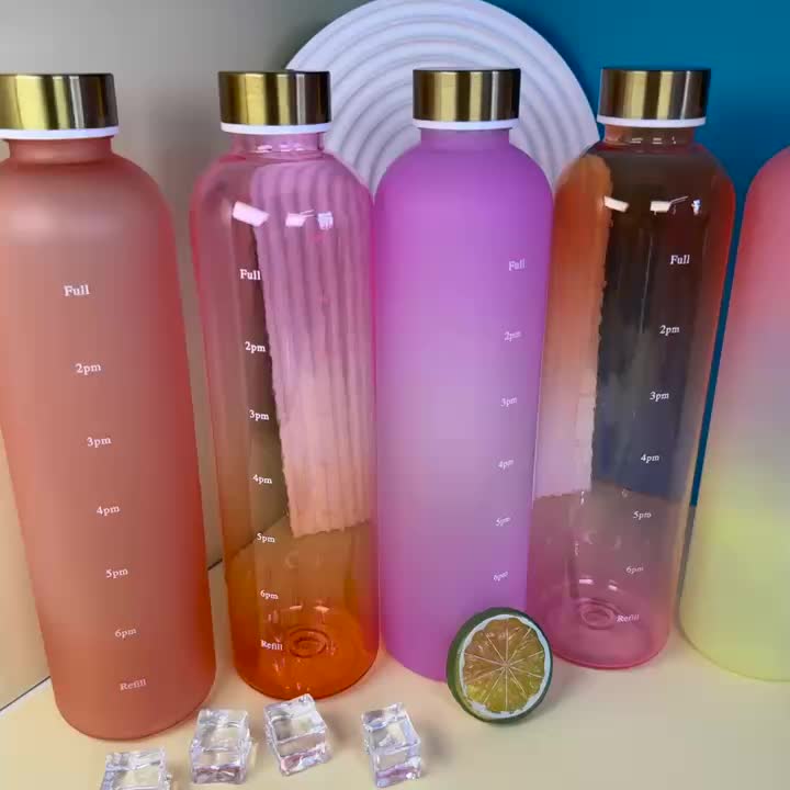Bouteille de sport 1000 ml à dégradé de couleurs