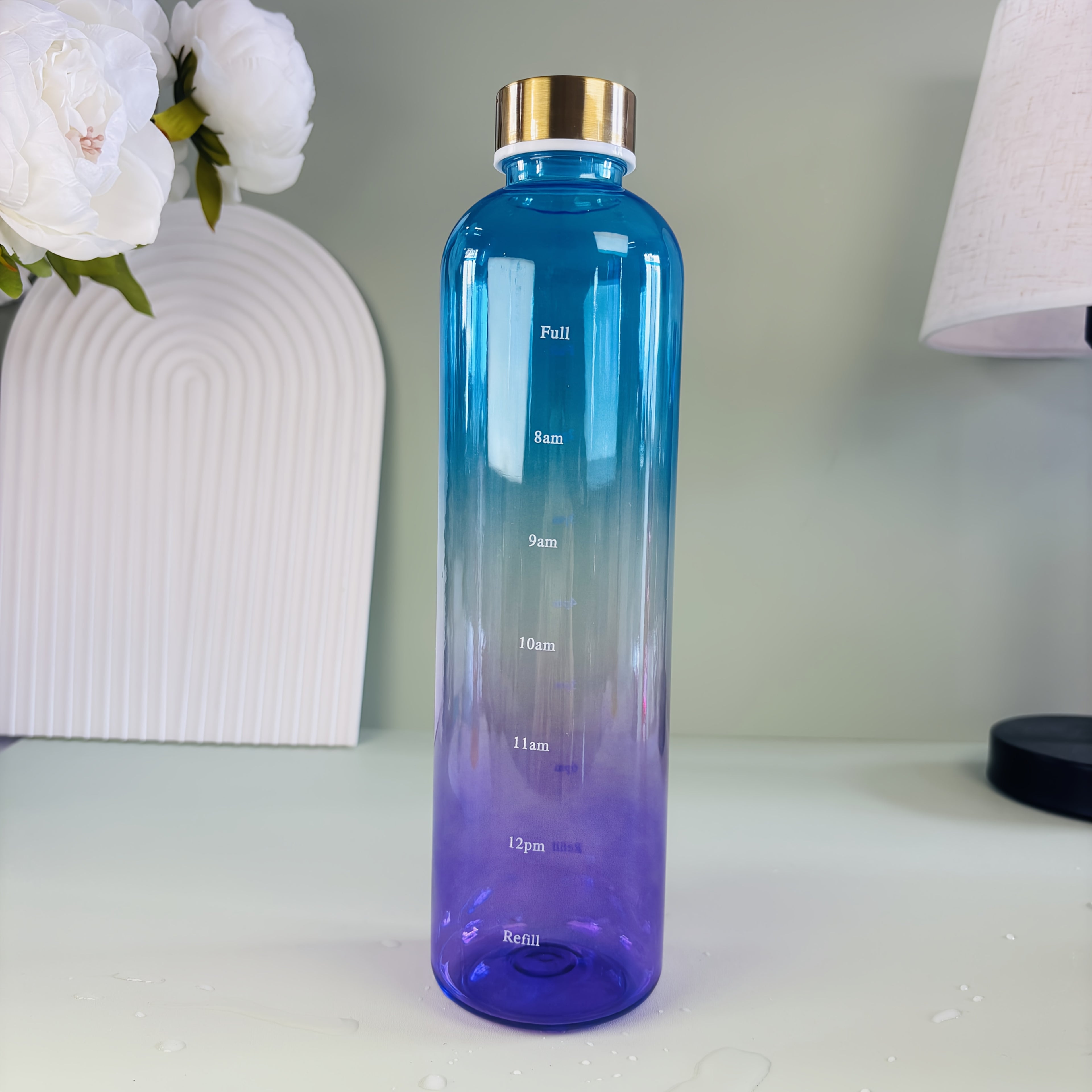 Bouteille de sport 1000 ml à dégradé de couleurs