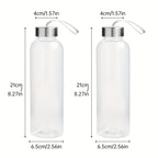 Gourde sportive transparente : portable, pratique et réutilisable