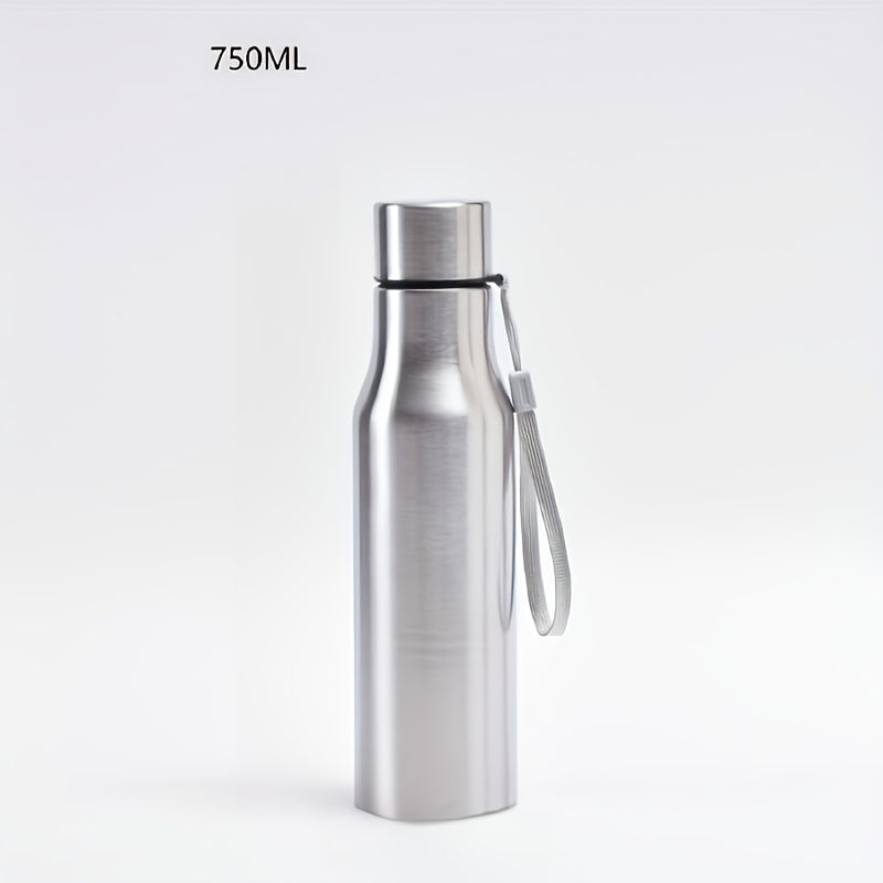 Bouteille d’eau en acier inoxydable – Étanche et durable avec poignée facile à transporter